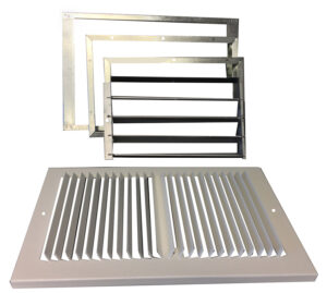 Williams Furnace Company 6802 Rear-Outlet Register with 1" Boot for Forsaire Top-Vent Furnace