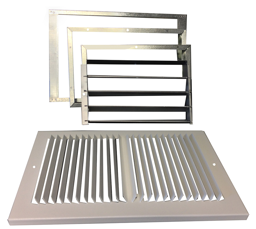 Williams Furnace Company 6802 Rear-Outlet Register with 1" Boot for Forsaire Top-Vent Furnace