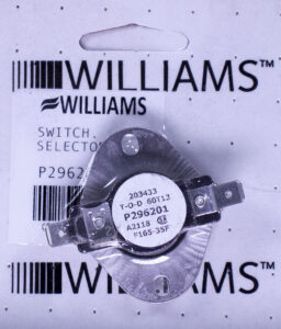 Williams Furnace Company P296201 Selector Switch