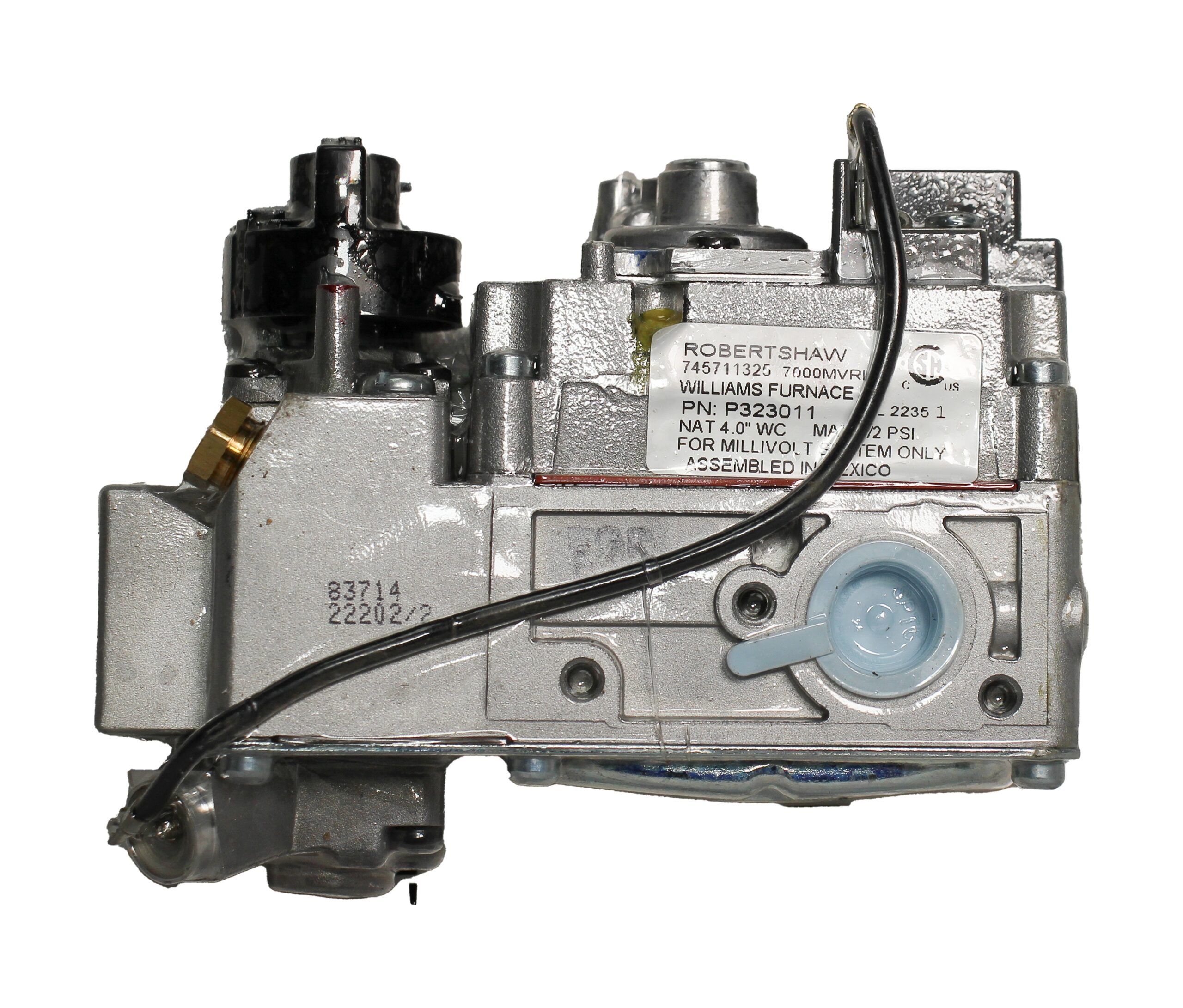 Williams Furnace Company P323011 Gas Valve for Monterey Top Vent Furnaces