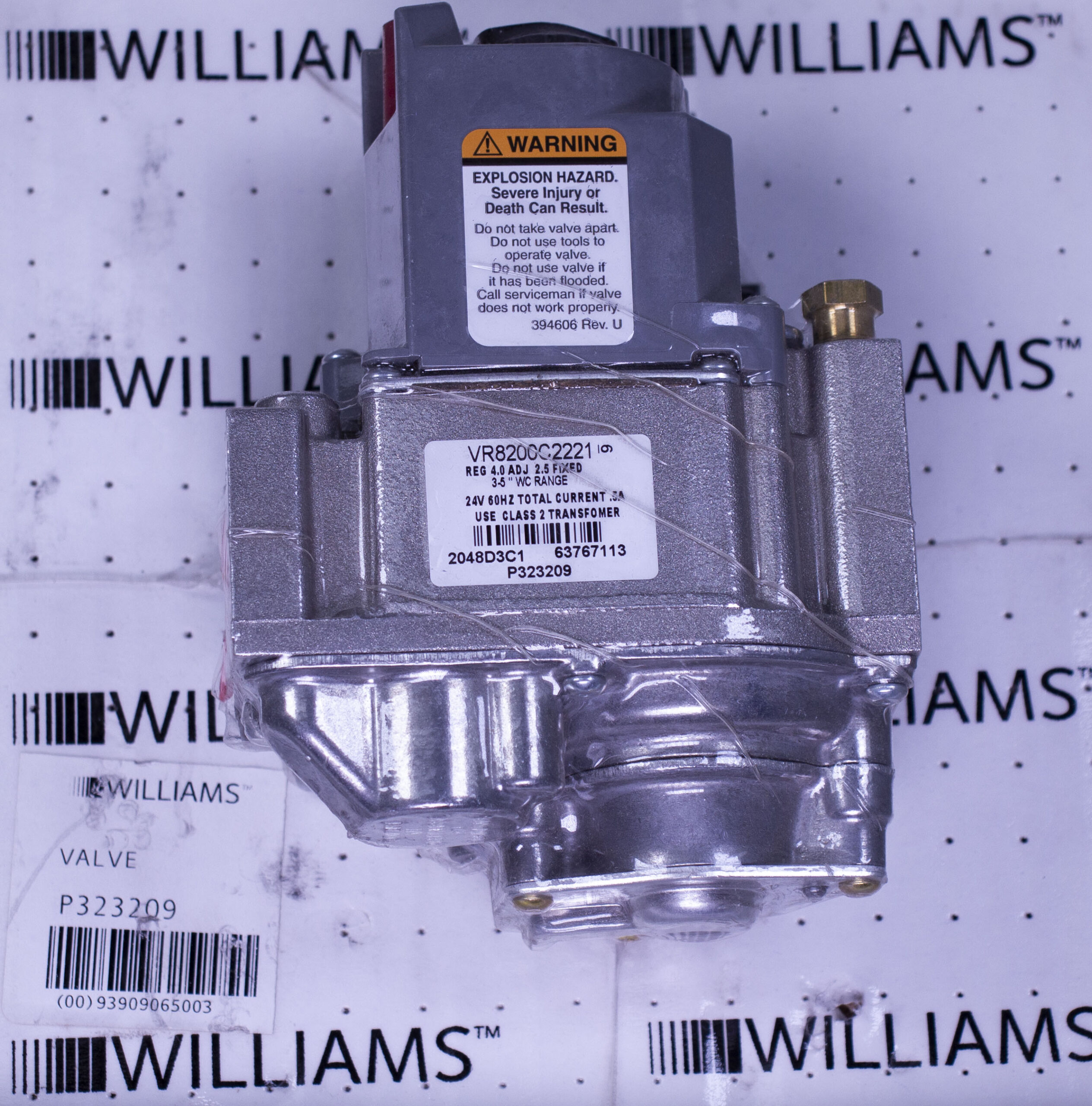 Williams Furnace Company P323209 Gas Valve for Forsaire Furnaces